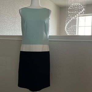 Lauren Ralph Lauren color block sleeveless shift dress size 8